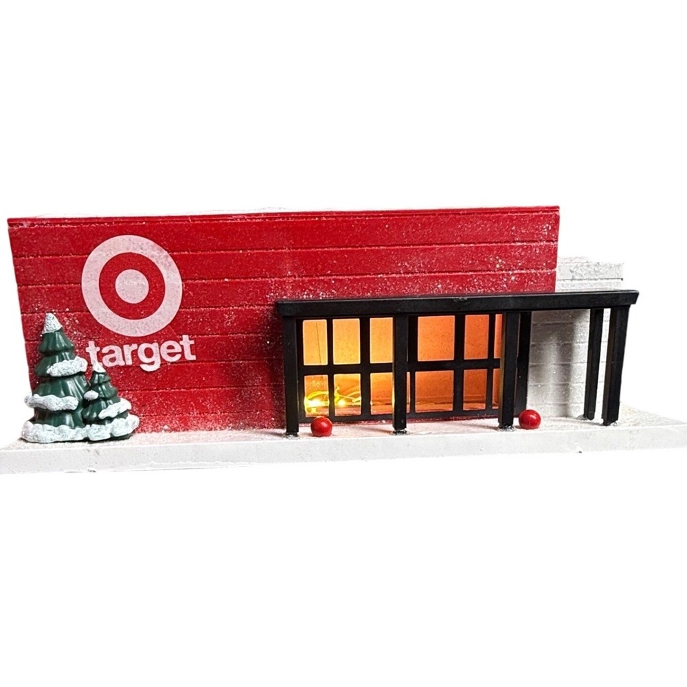 Target Bullseye Playground Light Up Target Store Christmas Village 2024 LED